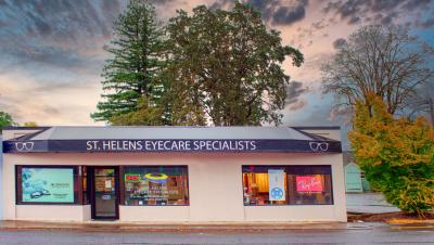 photograph of the front of the St. Helens eyecare specialists building