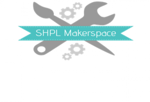 Logo for the St. Helens Public Library (SHPL) Makerspace