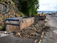 Plymouth Street project with trench