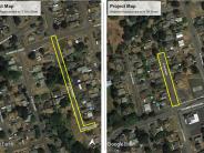 Project map of Waterline Improvements Project in St. Helens 