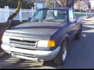 Shinaver's black Ford Ranger 