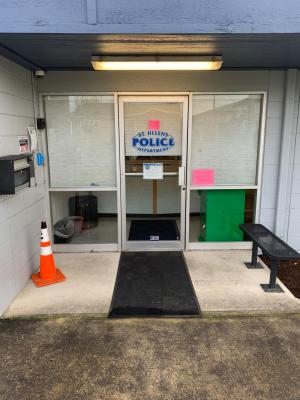 Front entrance of current St. Helens police station 