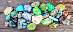 Painted rocks 