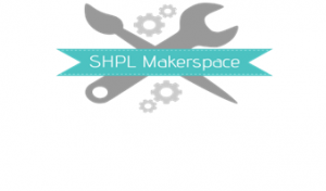 Logo for the St. Helens Public Library (SHPL) Makerspace