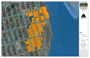 Map of water shutoff area for October 28, 2024