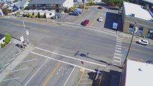 Current View of South 1st Street and St. Helens Street intersection d