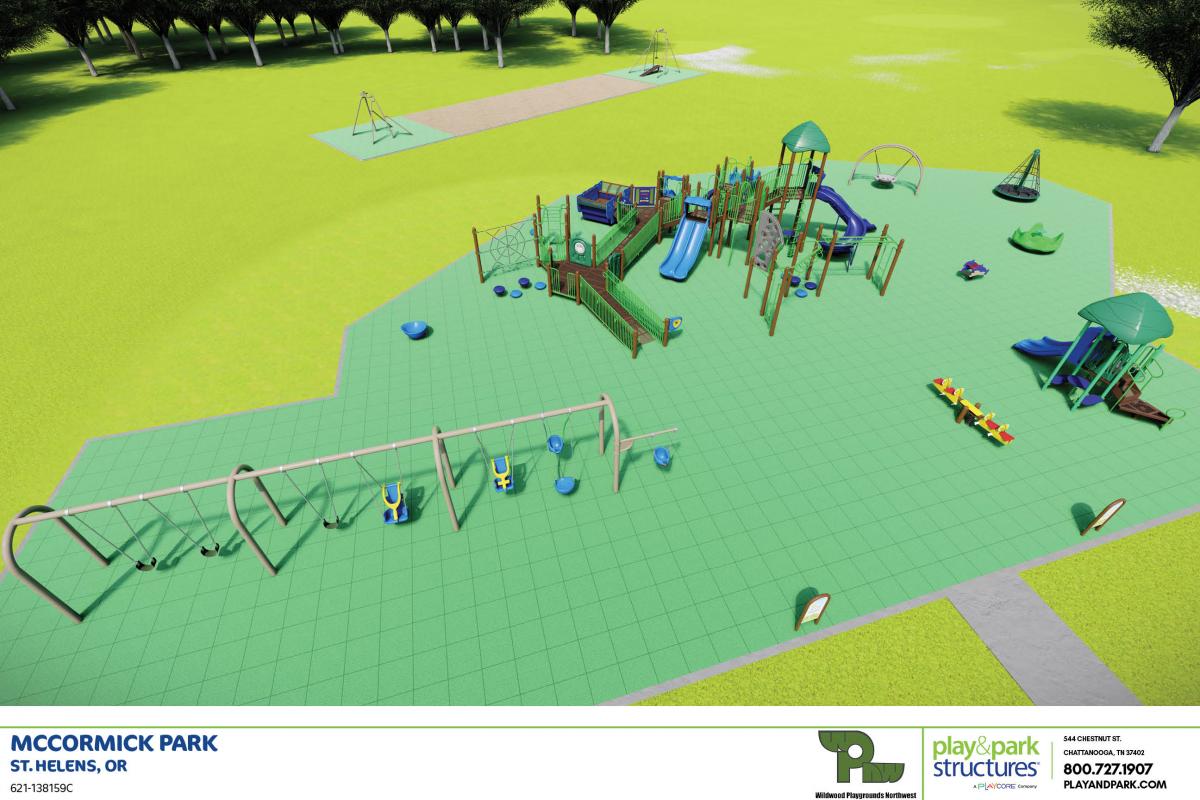 McCormick Park Playground Final Layout Design Image