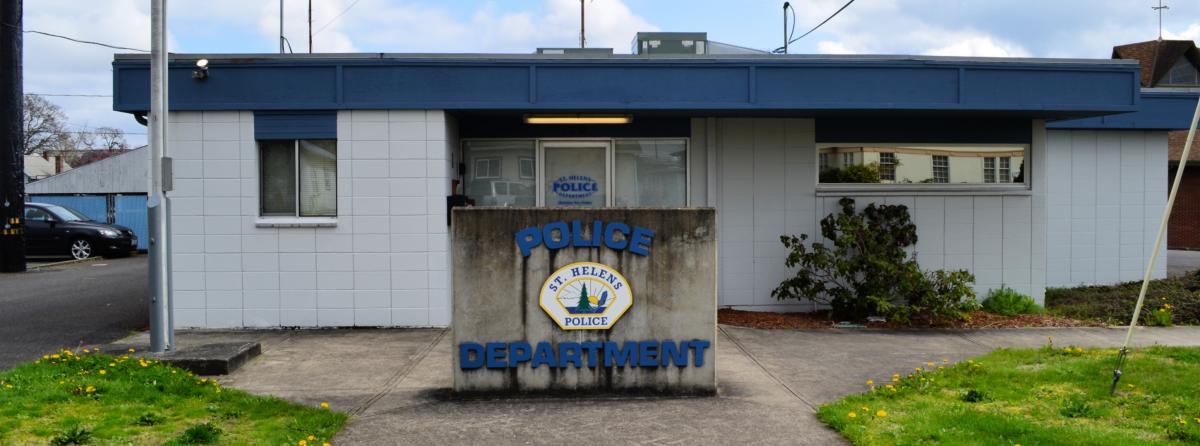 Front of St. Helens police station 