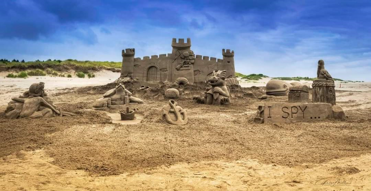 Sand castle creation example 