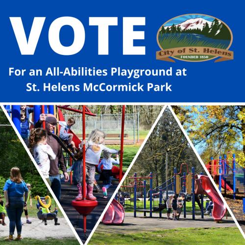 St. Helens One of Three Oregon Communities in the Running for AllAbilities Playground City of